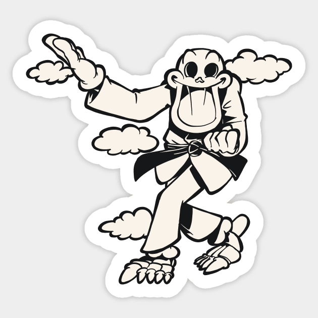 SportySkull - Martial Arts 3 Sticker by TomiAx